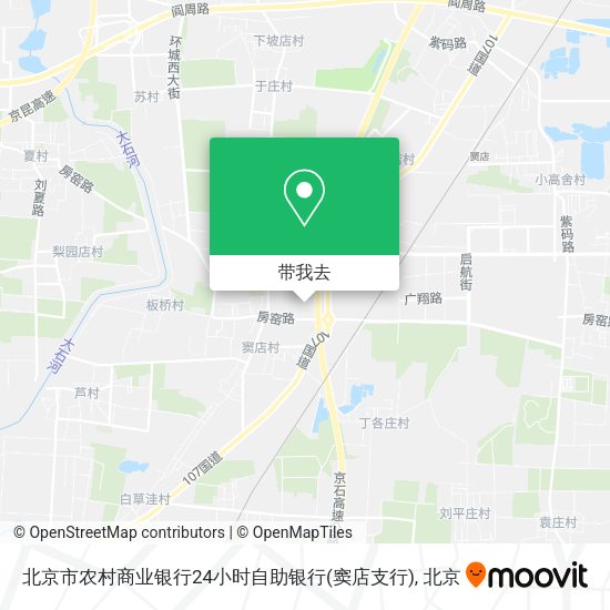 北京市农村商业银行24小时自助银行(窦店支行)地图