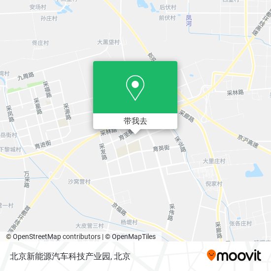 北京新能源汽车科技产业园地图