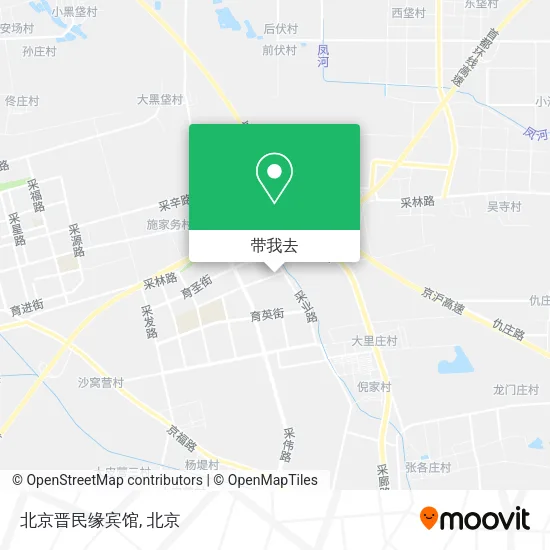 北京晋民缘宾馆地图