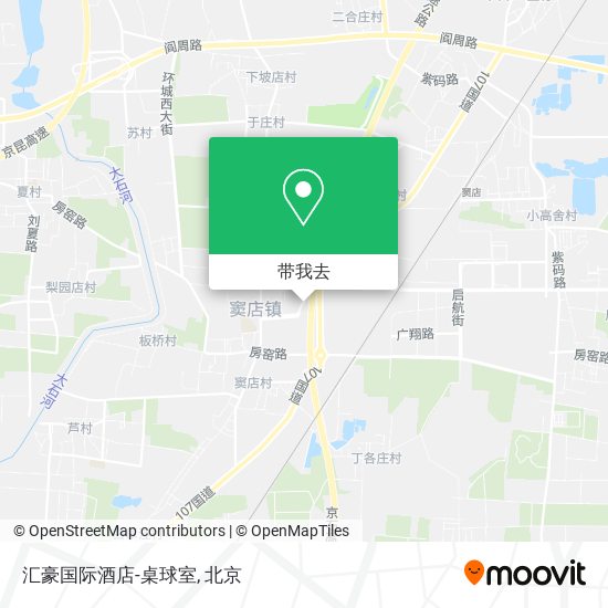 汇豪国际酒店-桌球室地图