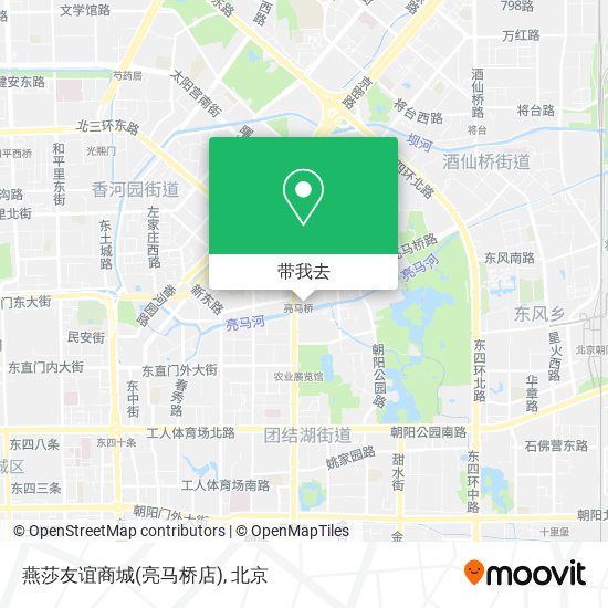 燕莎友谊商城(亮马桥店)地图