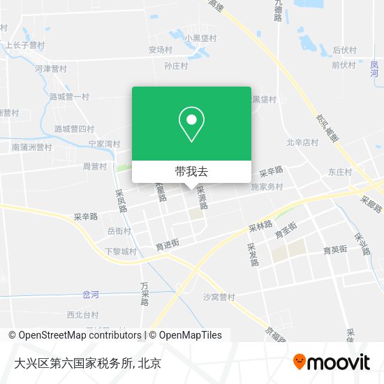 大兴区第六国家税务所地图