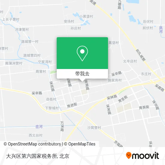 大兴区第六国家税务所地图