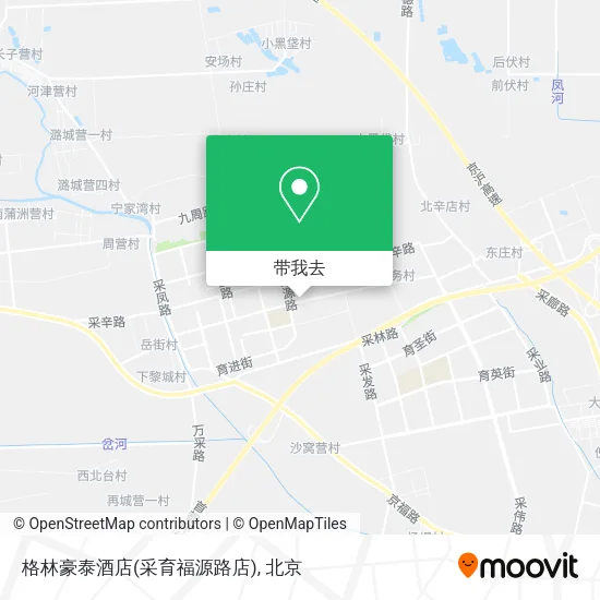 格林豪泰酒店(采育福源路店)地图