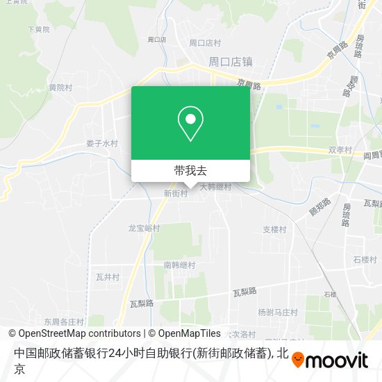 中国邮政储蓄银行24小时自助银行(新街邮政储蓄)地图