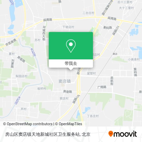 房山区窦店镇天地新城社区卫生服务站地图