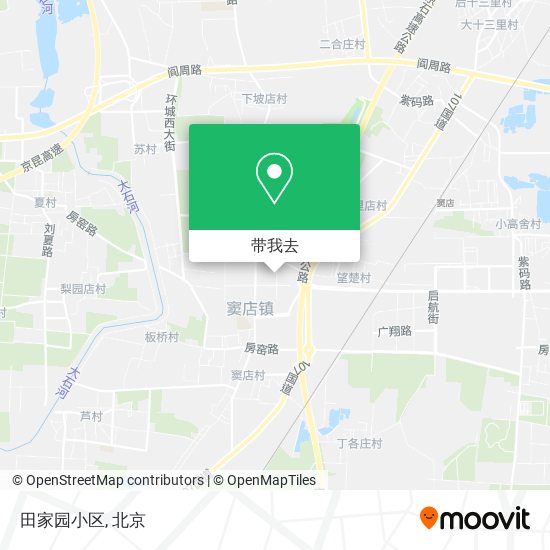 田家园小区地图
