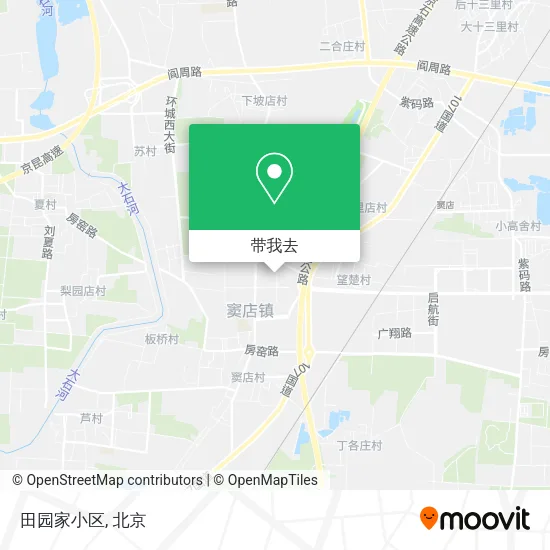田园家小区地图