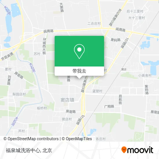 福泉城洗浴中心地图