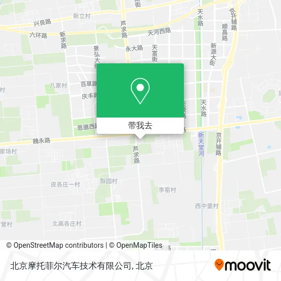 北京摩托菲尔汽车技术有限公司地图