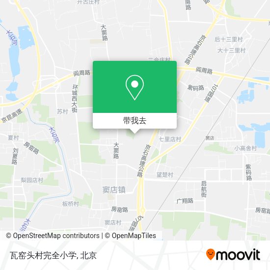 瓦窑头村完全小学地图