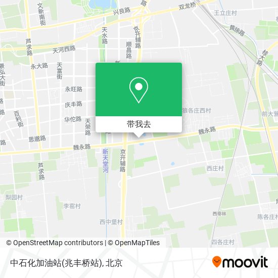 中石化加油站(兆丰桥站)地图