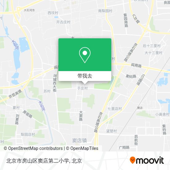 北京市房山区窦店第二小学地图