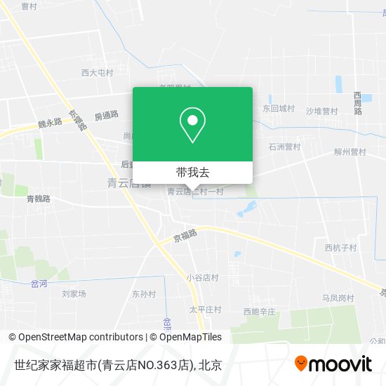 世纪家家福超市(青云店NO.363店)地图