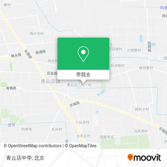青云店中学地图