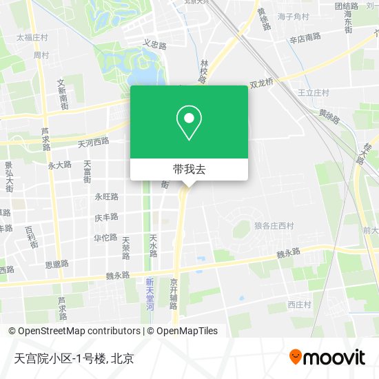天宫院小区-1号楼地图
