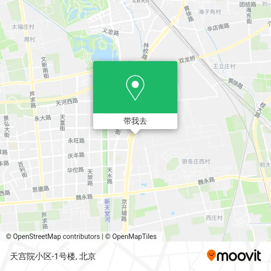 天宫院小区-1号楼地图