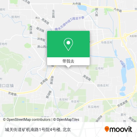城关街道矿机南路1号院4号楼地图