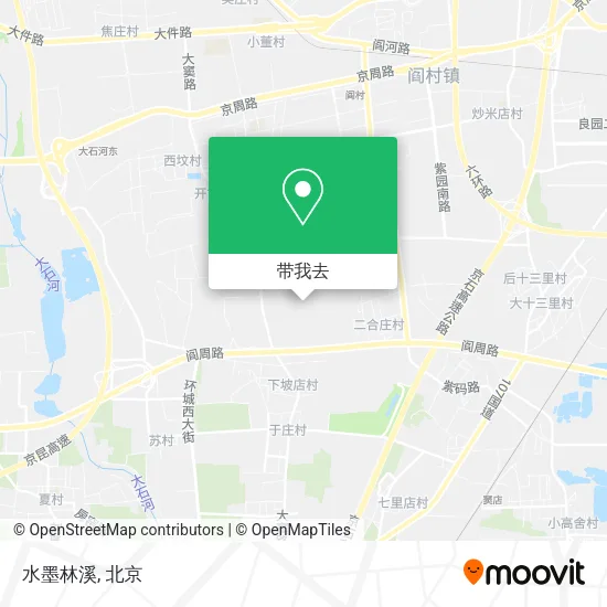 水墨林溪地图