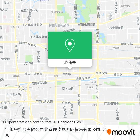 宝莱得控股有限公司北京佐皮尼国际贸易有限公司地图