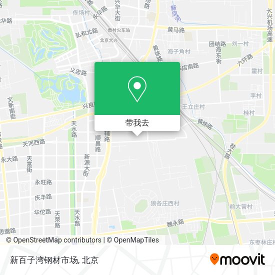 新百子湾钢材市场地图
