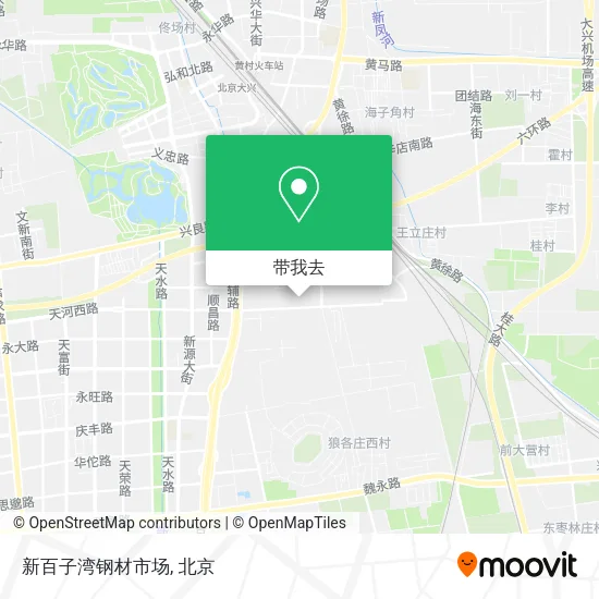 新百子湾钢材市场地图