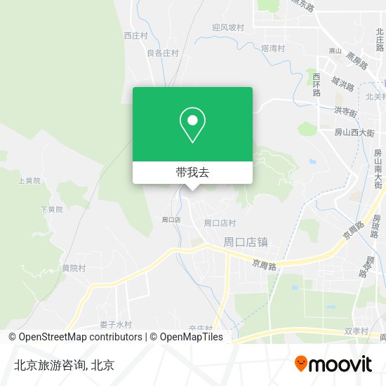 北京旅游咨询地图