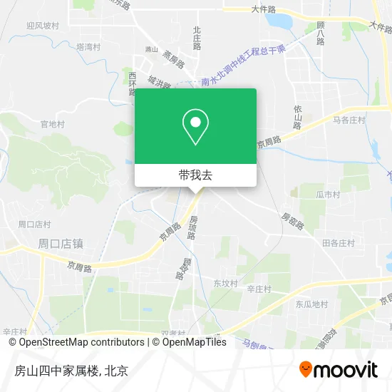 房山四中家属楼地图