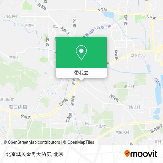 北京城关金冉大药房地图