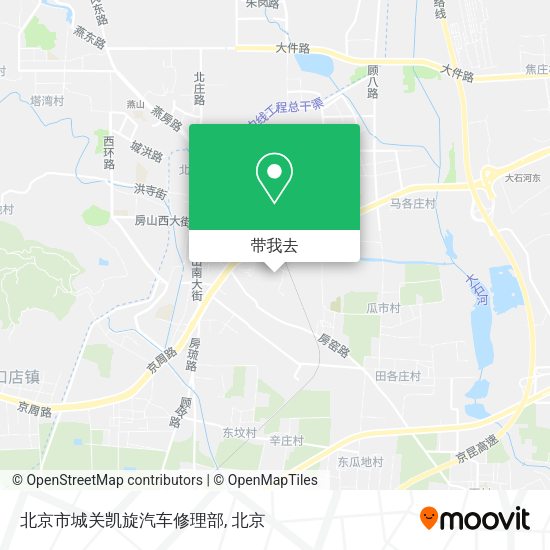 北京市城关凯旋汽车修理部地图
