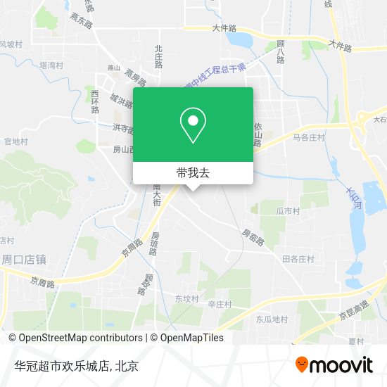 华冠超市欢乐城店地图
