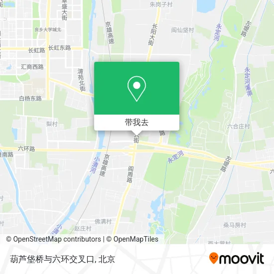 葫芦垡桥与六环交叉口地图