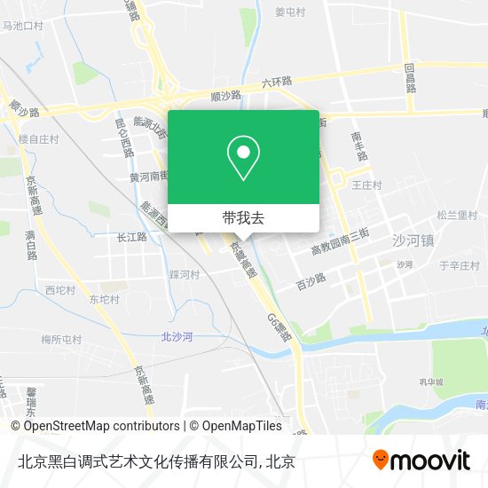 北京黑白调式艺术文化传播有限公司地图