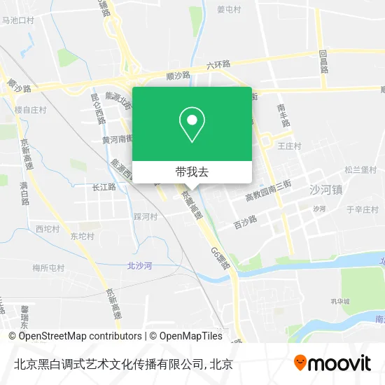 北京黑白调式艺术文化传播有限公司地图