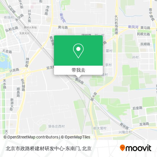 北京市政路桥建材研发中心-东南门地图