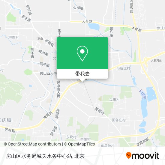 房山区水务局城关水务中心站地图