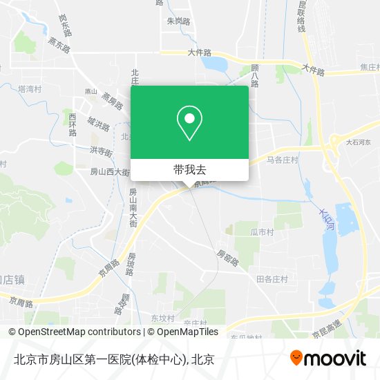 北京市房山区第一医院(体检中心)地图