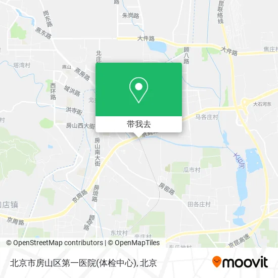 北京市房山区第一医院(体检中心)地图