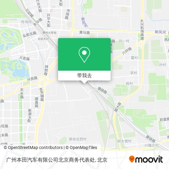 广州本田汽车有限公司北京商务代表处地图