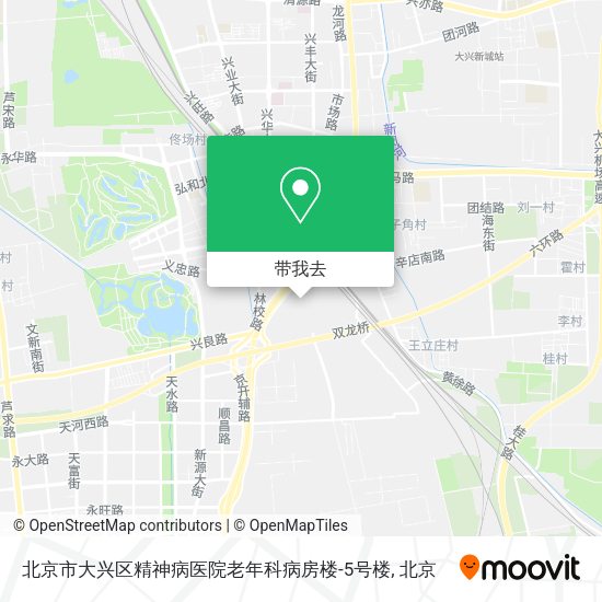 北京市大兴区精神病医院老年科病房楼-5号楼地图