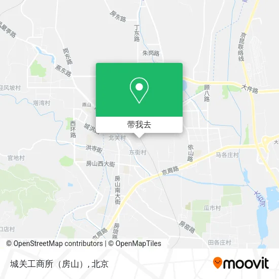 城关工商所（房山）地图