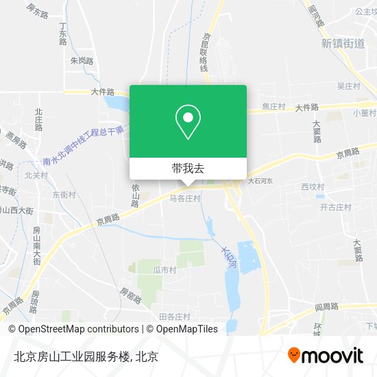 北京房山工业园服务楼地图