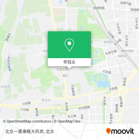 北京一通康顺大药房地图