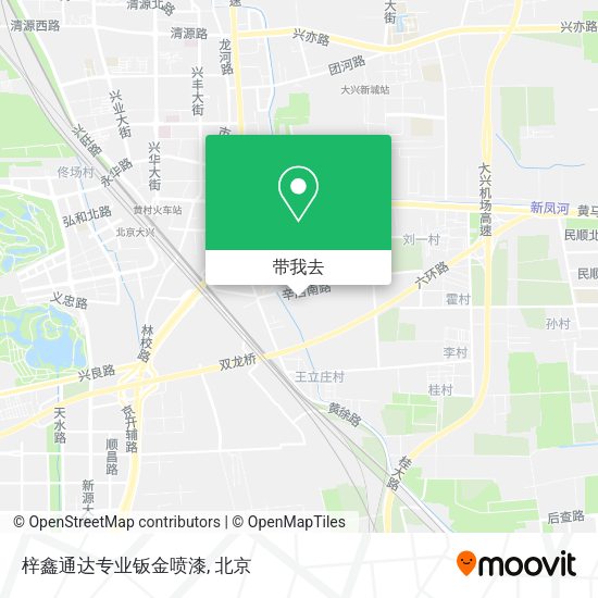 梓鑫通达专业钣金喷漆地图