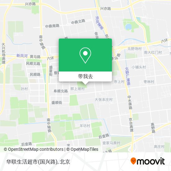 华联生活超市(国兴路)地图
