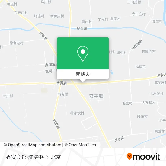 香安宾馆-洗浴中心地图