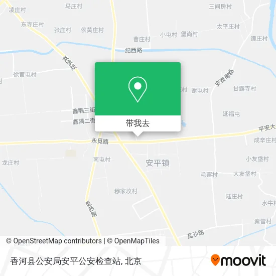 香河县公安局安平公安检查站地图