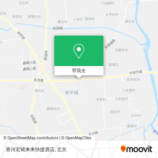 香河宏铭来来快捷酒店地图