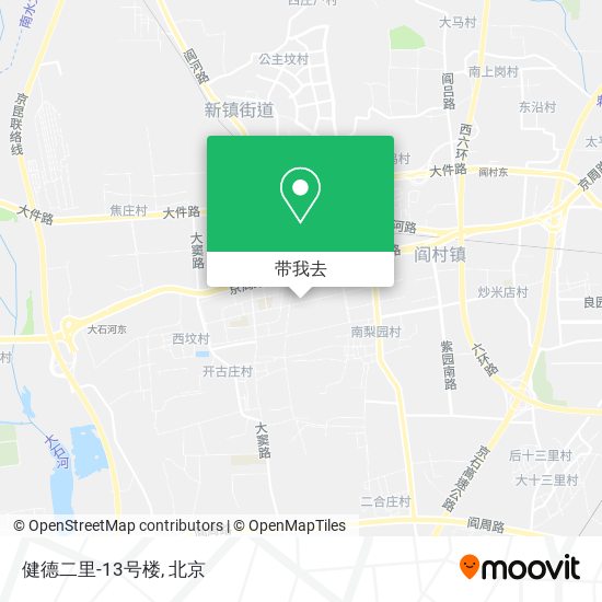 健德二里-13号楼地图