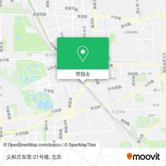 义和庄东里-21号楼地图